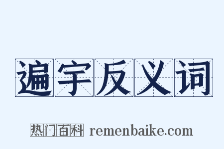 遍宇反义词是什么意思的图片